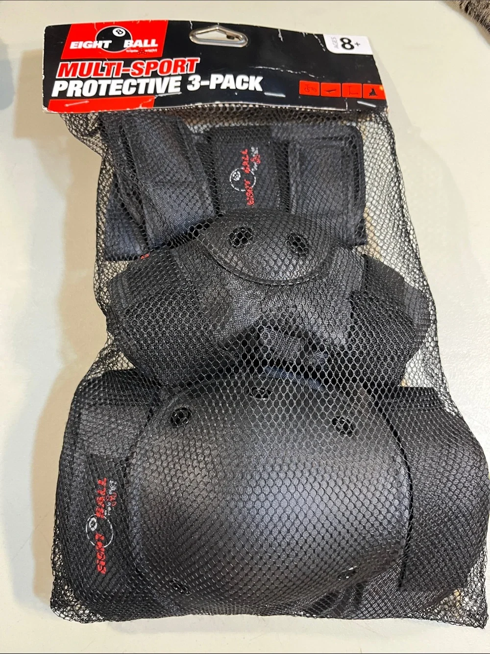 Kids Multi-Sport Protective 3-Pack in Black